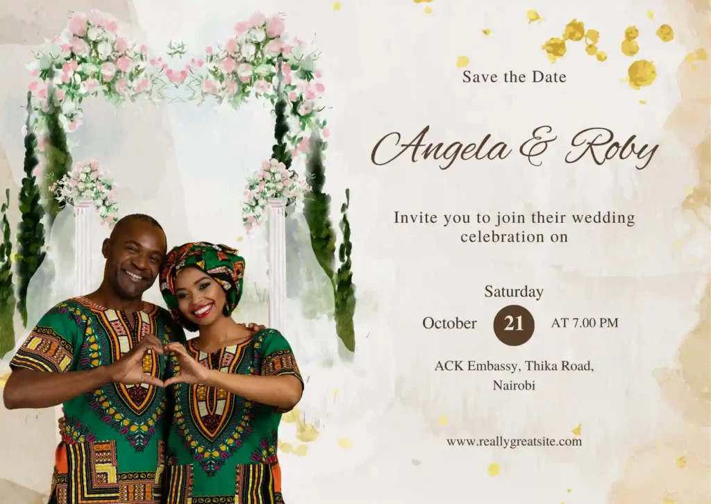 wedding cards nairobi